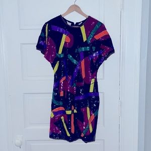 VINTAGE All Sequin Neiman Marcus Cocktail Dress